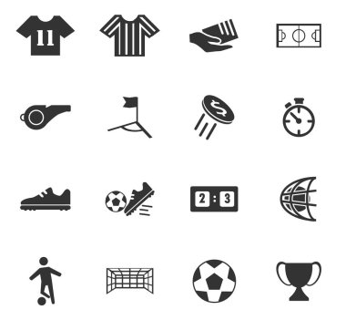 futbol simgesi seti