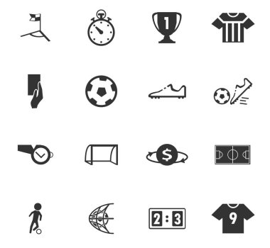 futbol simgesi seti