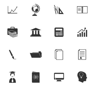 Üniversite Icon set