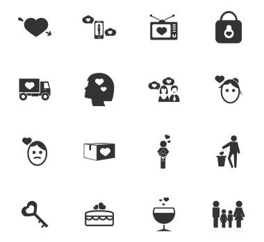 Sevgililer günü Icon set