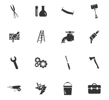 iş araçları simge seti