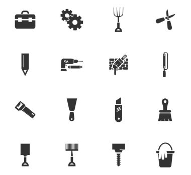 iş araçları simge seti