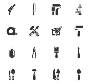 iş araçları simge seti