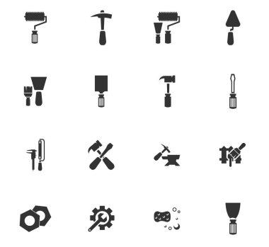 iş araçları simge seti