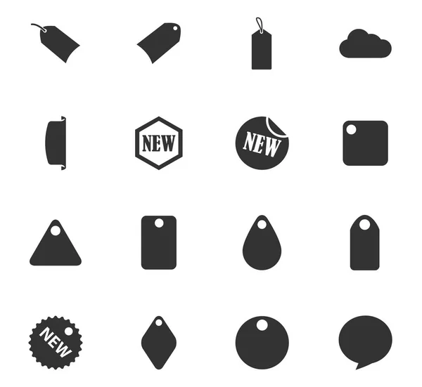 Autocollant et étiquette icône ensemble — Image vectorielle
