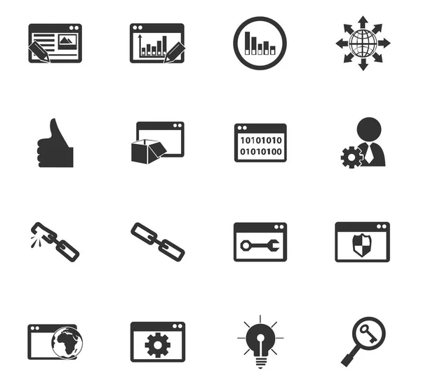 Conjunto de ícones Seo — Vetor de Stock