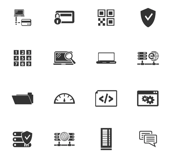 Server Icon set — Stok Vektör