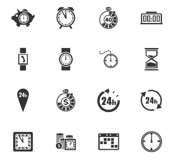 Conjunto de icono de tiempo — Archivo Imágenes Vectoriales