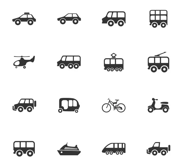 Zestaw ikon transportu — Wektor stockowy