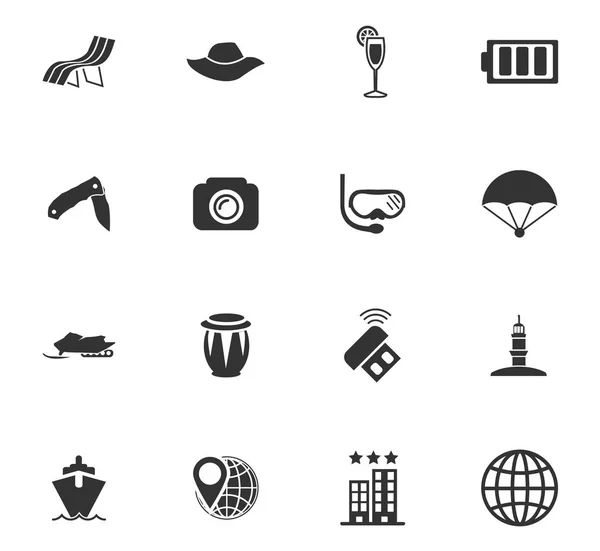 Set di icone di viaggio — Vettoriale Stock