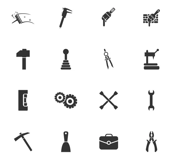 Symbolset für Arbeitswerkzeuge — Stockvektor