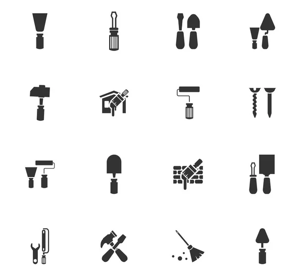 Juego de iconos de herramientas de trabajo — Archivo Imágenes Vectoriales