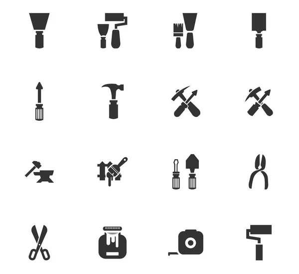 Werk tools pictogrammenset — Stockvector