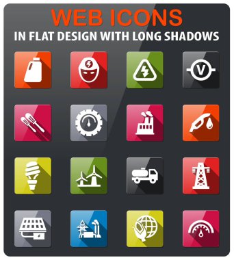 Alternatif enerji simgesi seti