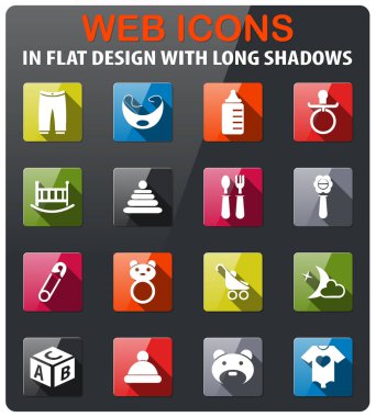 Bebek oyuncak simge seti