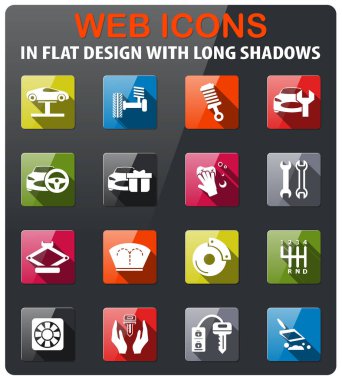 Araba Dükkanı Icon set