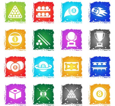 Bilardo Icon set