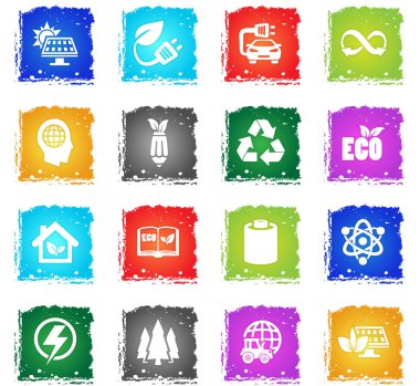 biyo yakıt Icon set