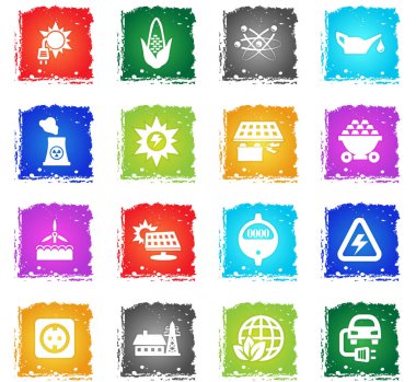 biyo yakıt Icon set