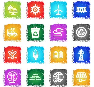 biyo yakıt Icon set