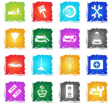 Araba Dükkanı Icon set