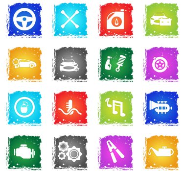 Araba Dükkanı Icon set