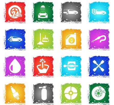 Araba Dükkanı Icon set