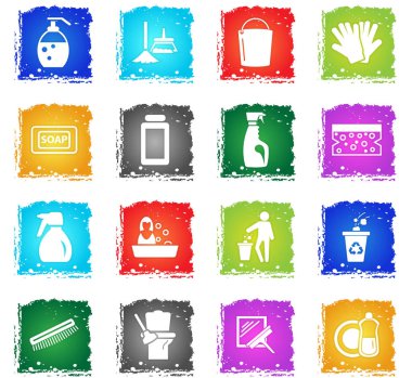 Temizlik şirketi Icon set