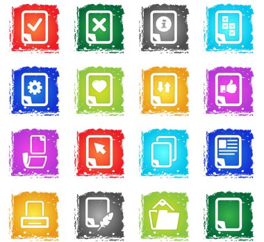 belgeleri simge seti