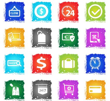 e-ticaret Icon set