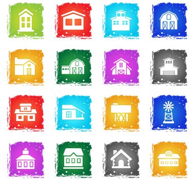 Icon set bina çiftlik