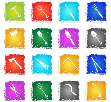 Bahçe aletleri Icon set