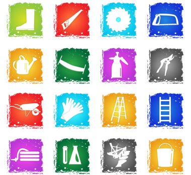 Bahçe aletleri Icon set