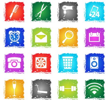 otel hizmetleri Icon set