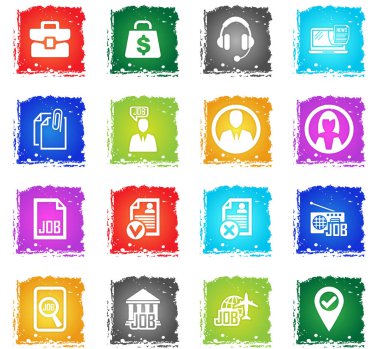 iş arama Icon set