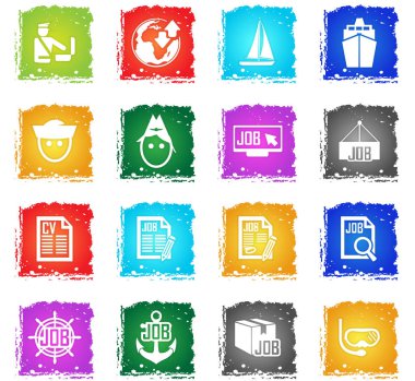 iş arama Icon set