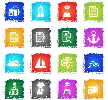 iş arama Icon set