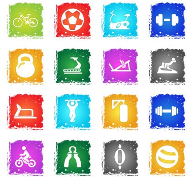 spor ekipmanları Icon set