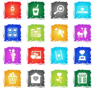 Sevgililer günü Icon set