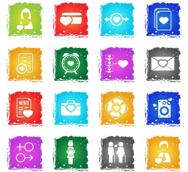 Sevgililer günü Icon set