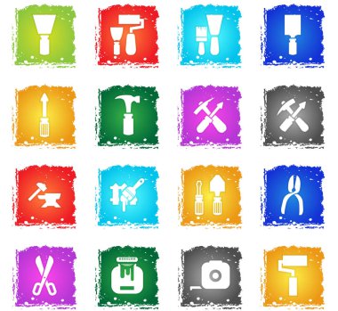 iş araçları simge seti