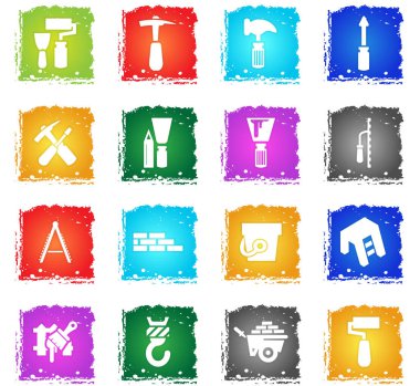 iş araçları simge seti