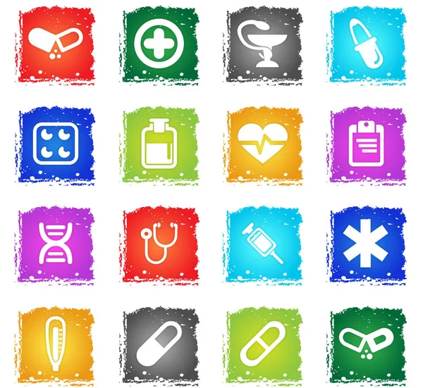 Zestaw ikon medycznych — Wektor stockowy