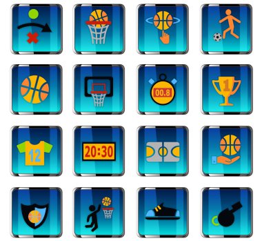 Basketbol simgesi seti