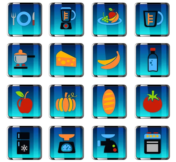 Kitchen icon set — Stock Vector