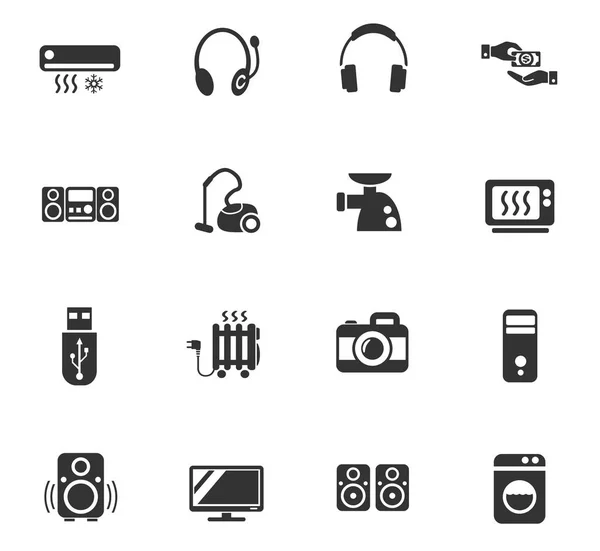 Conjunto de iconos de supermercado electrónico — Vector de stock