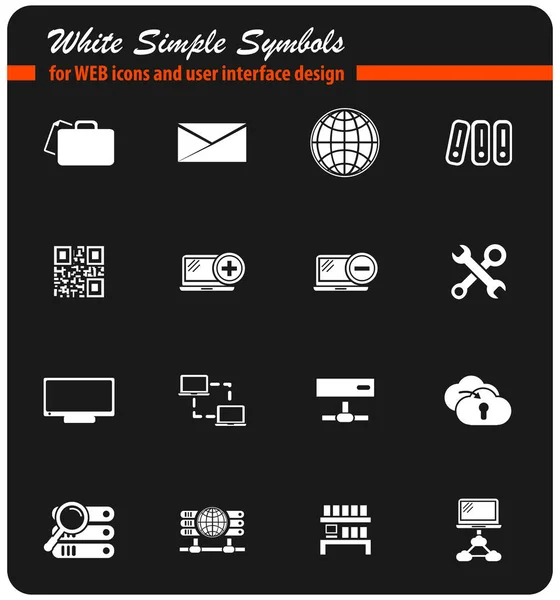 Conjunto de iconos del servidor — Archivo Imágenes Vectoriales