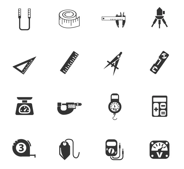 Conjunto de ícone de ferramentas de medição —  Vetores de Stock