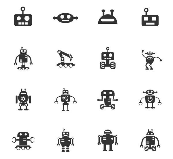 Roboter-Symbolset — Stockvektor