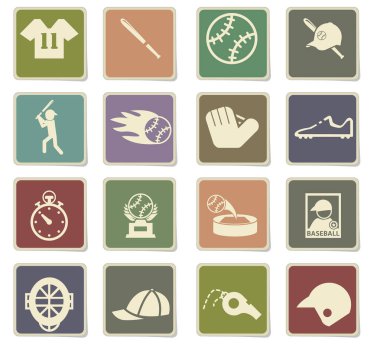 Beyzbol simgesi seti